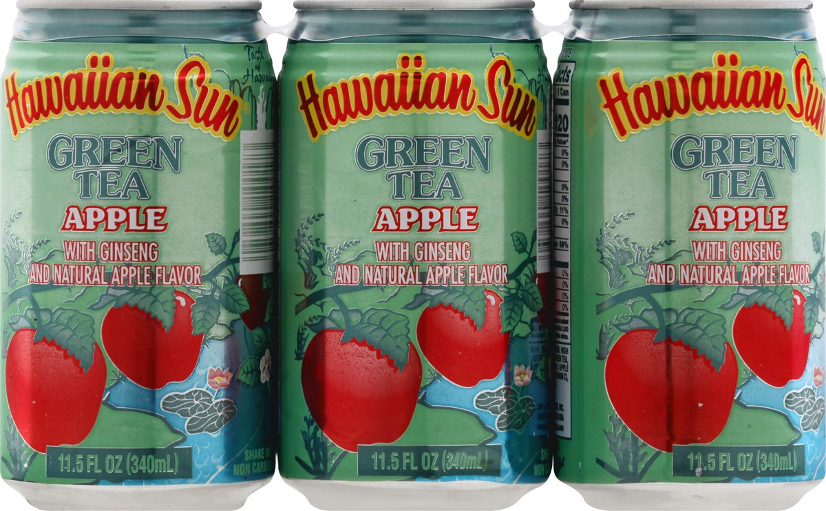 slide 6 of 10, Hawaiian Sun Green Tea, Apple - 6 ct, 6 ct