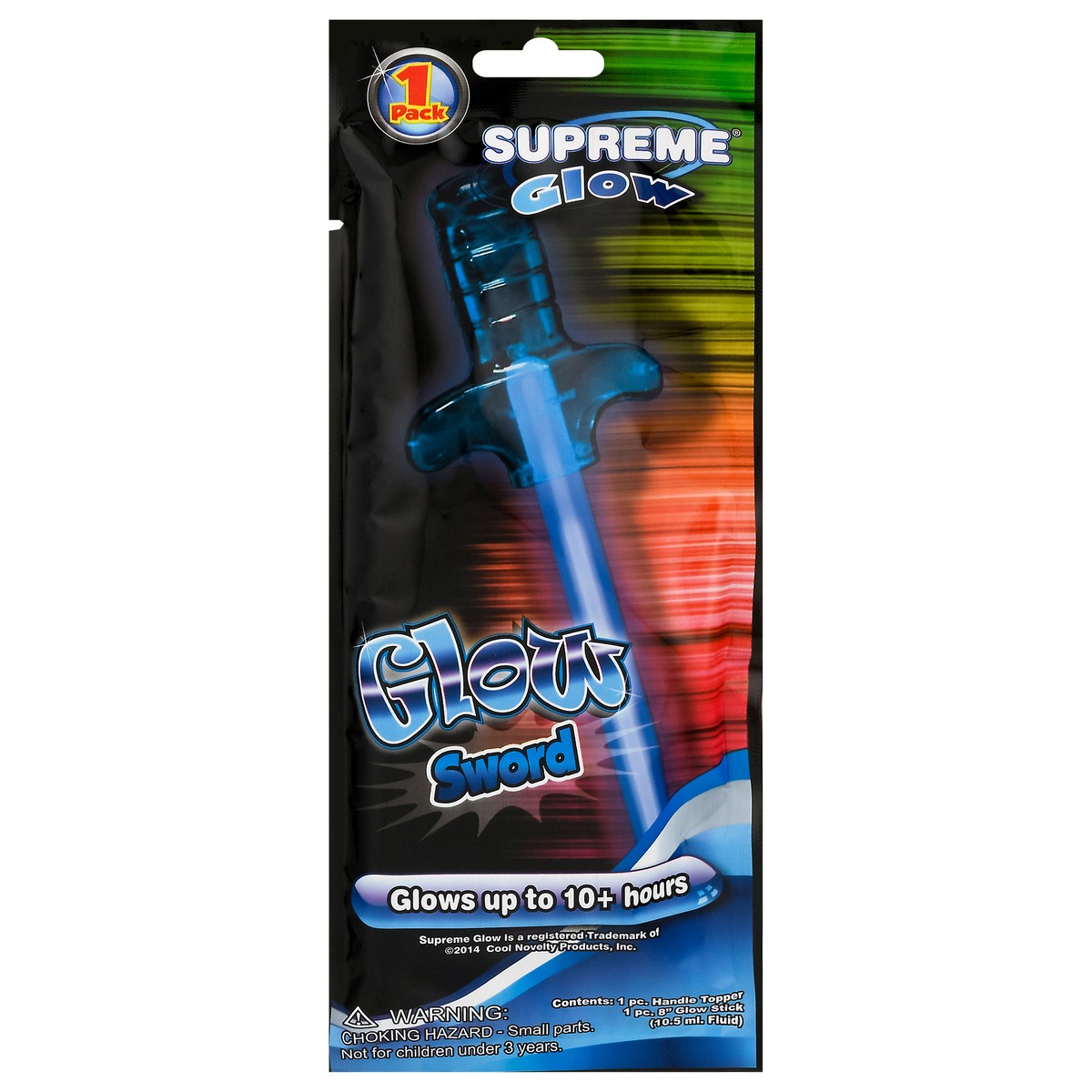 slide 1 of 9, Supreme Blue Glow Sword, 1 ct