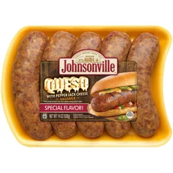 Johnsonville Queso with Pepper Jack Cheese Sausage, 19 oz