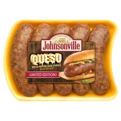 Johnsonville Fresh Queso Pepper Jack Cheese Bratwurst