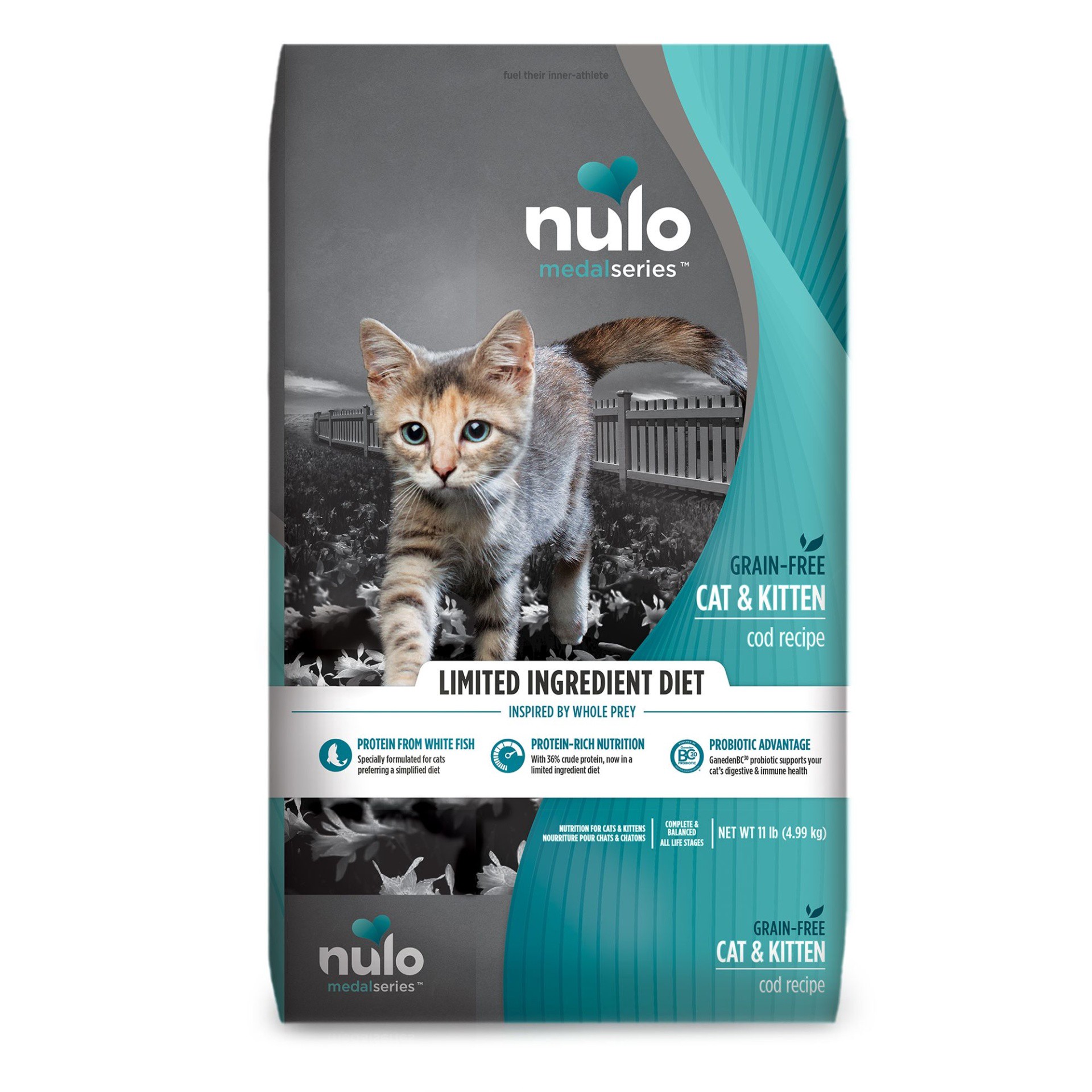 slide 1 of 1, Nulo MedalSeries All Life stages Dry Cat Food - Cod, 11 lb