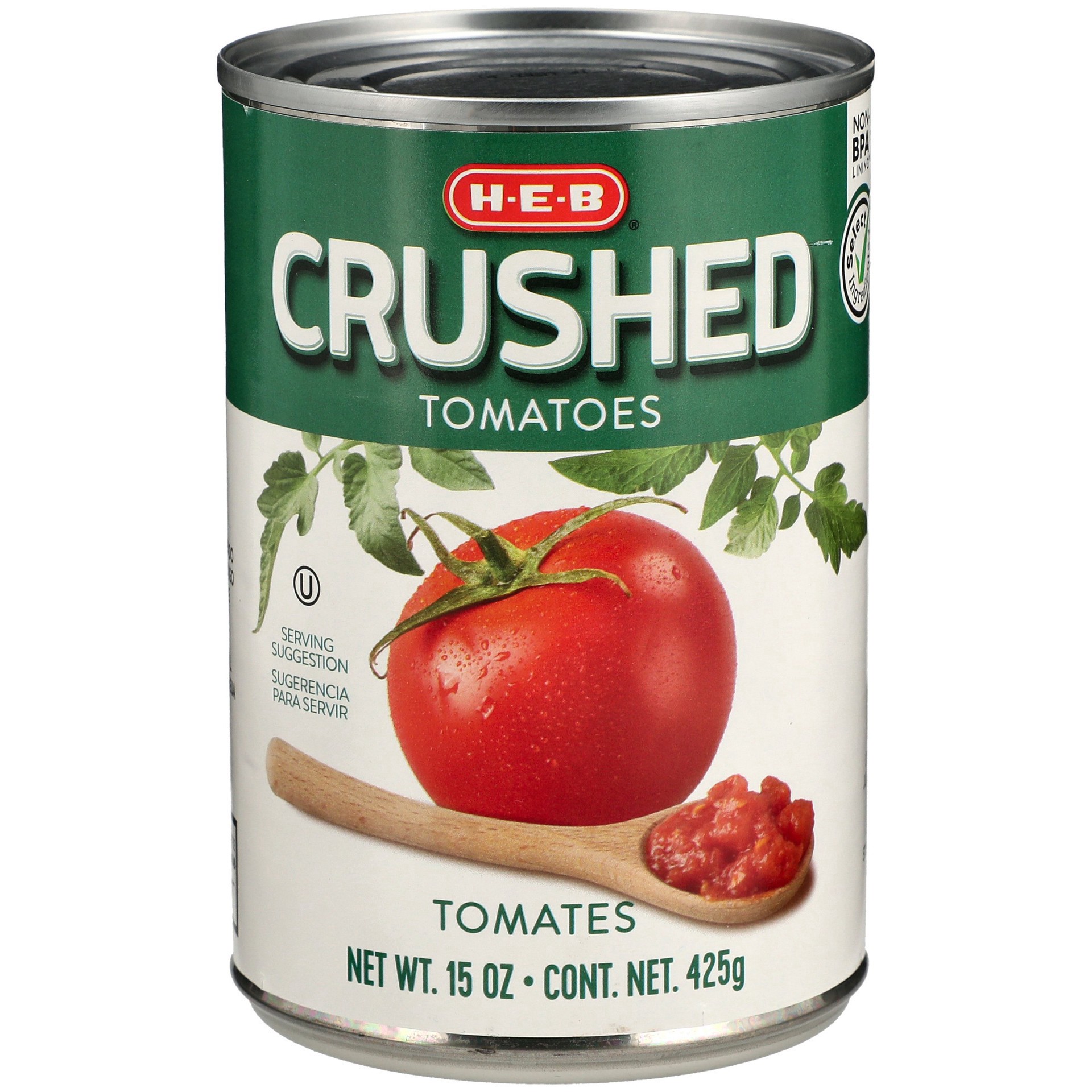 slide 1 of 1, H-E-B Crushed Tomatoes, 15 oz