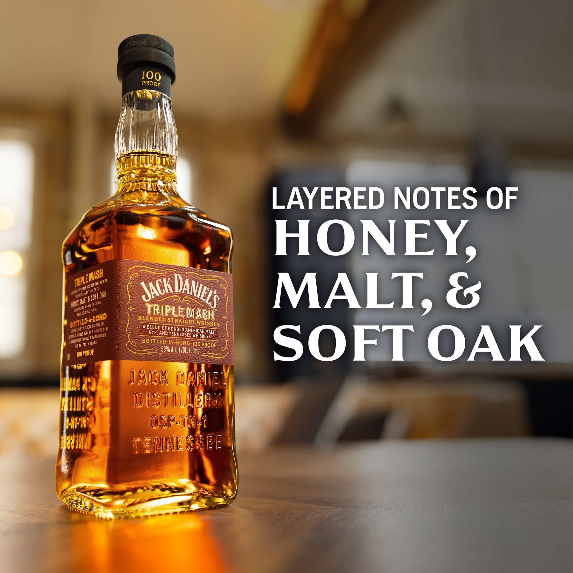 slide 5 of 9, Jack Daniel's Triple Mash Blended Straight Whiskey 700 ml, 700 ml