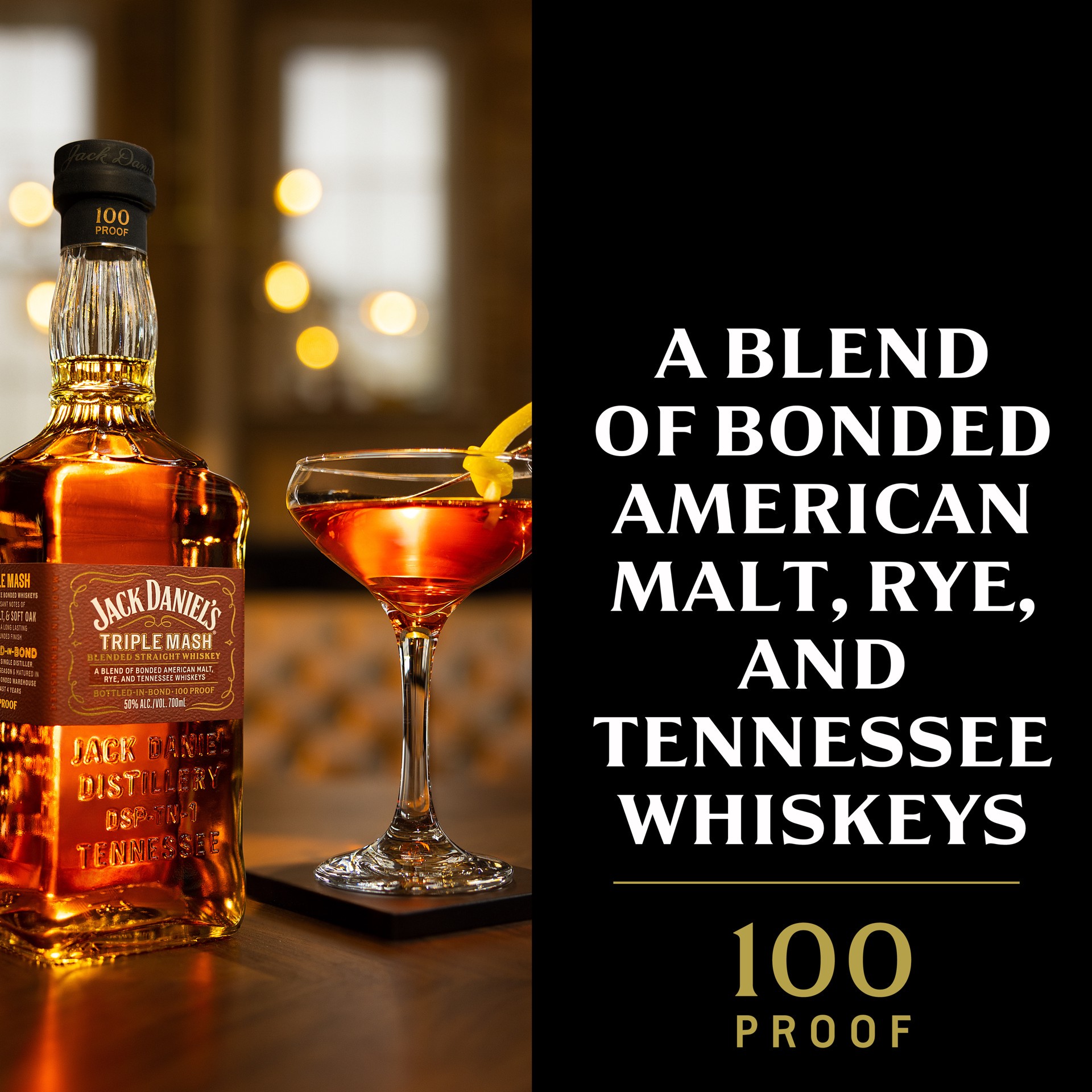 slide 6 of 9, Jack Daniel's Triple Mash Blended Straight Whiskey 700 ml, 700 ml