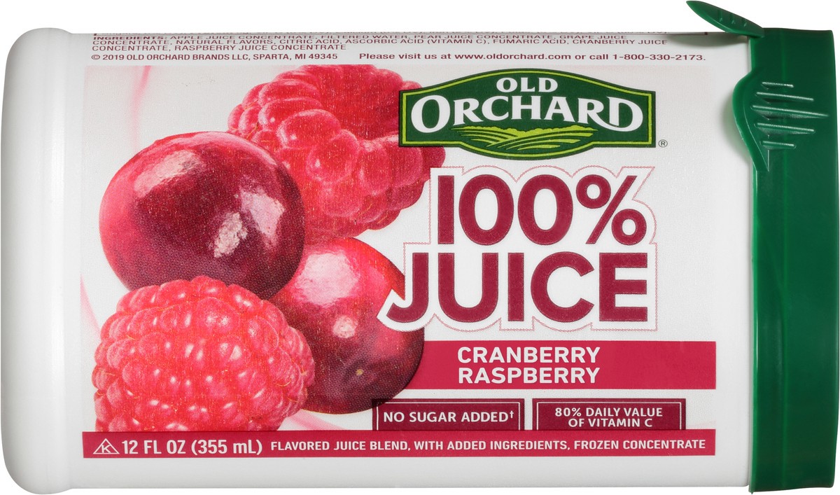 slide 3 of 14, Old Orchard 100% Cran Raspberry Juice, 12 fl oz