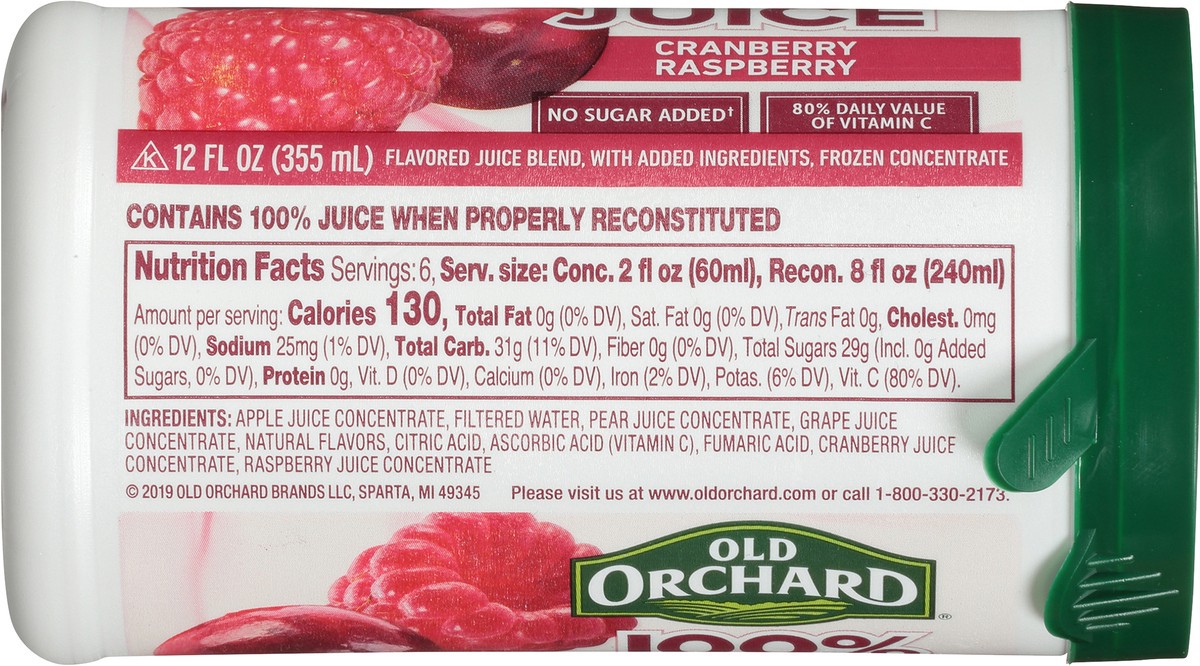 slide 13 of 14, Old Orchard 100% Cran Raspberry Juice, 12 fl oz