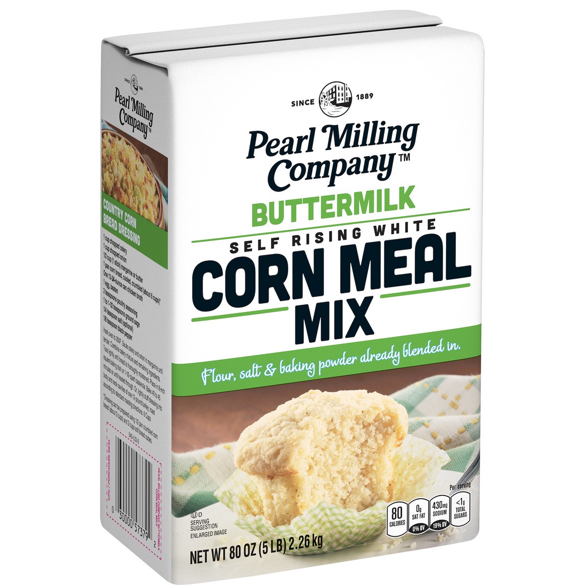slide 3 of 6, Pearl Milling Company Corn Meal Mix Self Rising White Buttermilk 80 Oz, 80 oz