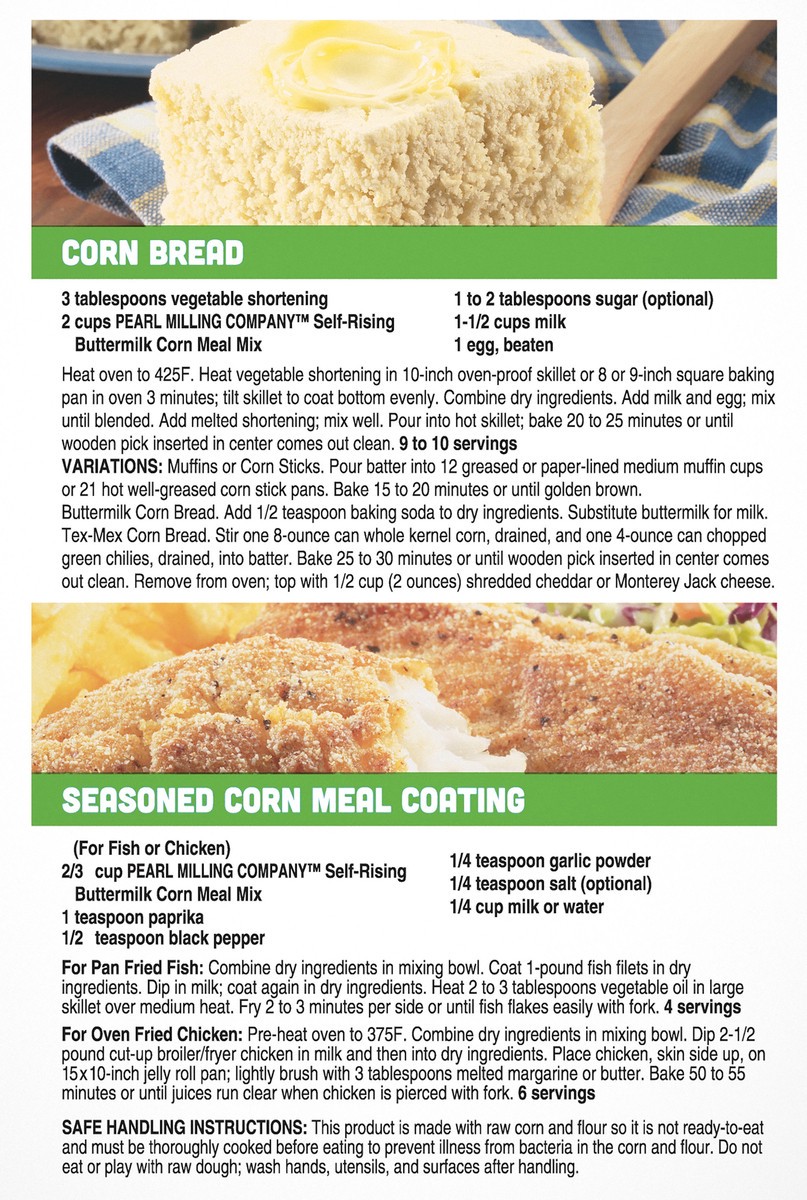 slide 4 of 6, Pearl Milling Company Corn Meal Mix Self Rising White Buttermilk 80 Oz, 80 oz