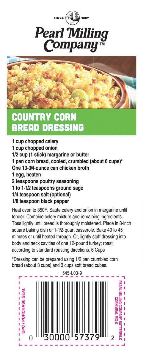 slide 6 of 6, Pearl Milling Company Corn Meal Mix Self Rising White Buttermilk 80 Oz, 80 oz