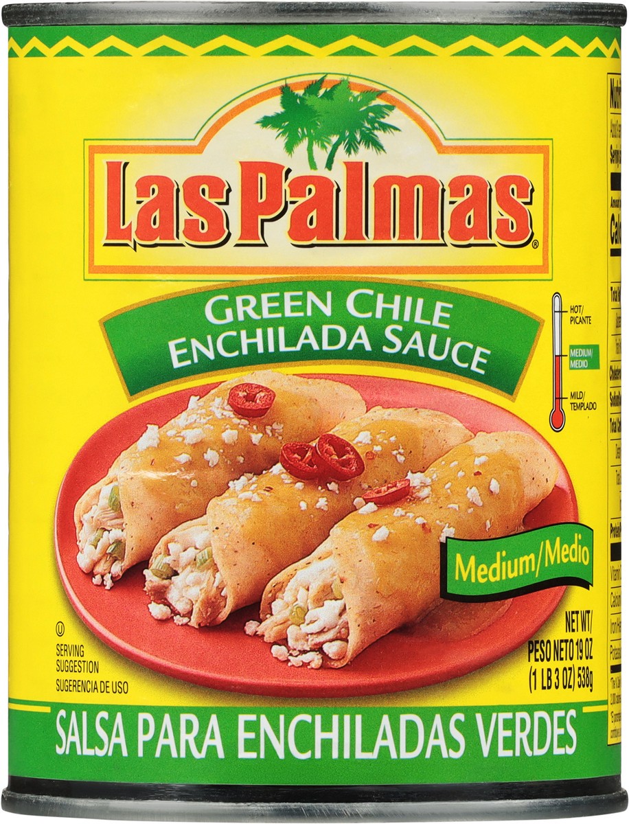 slide 2 of 14, Las Palmas Medium Green Chile Enchilada Sauce, 19 oz, 19 oz
