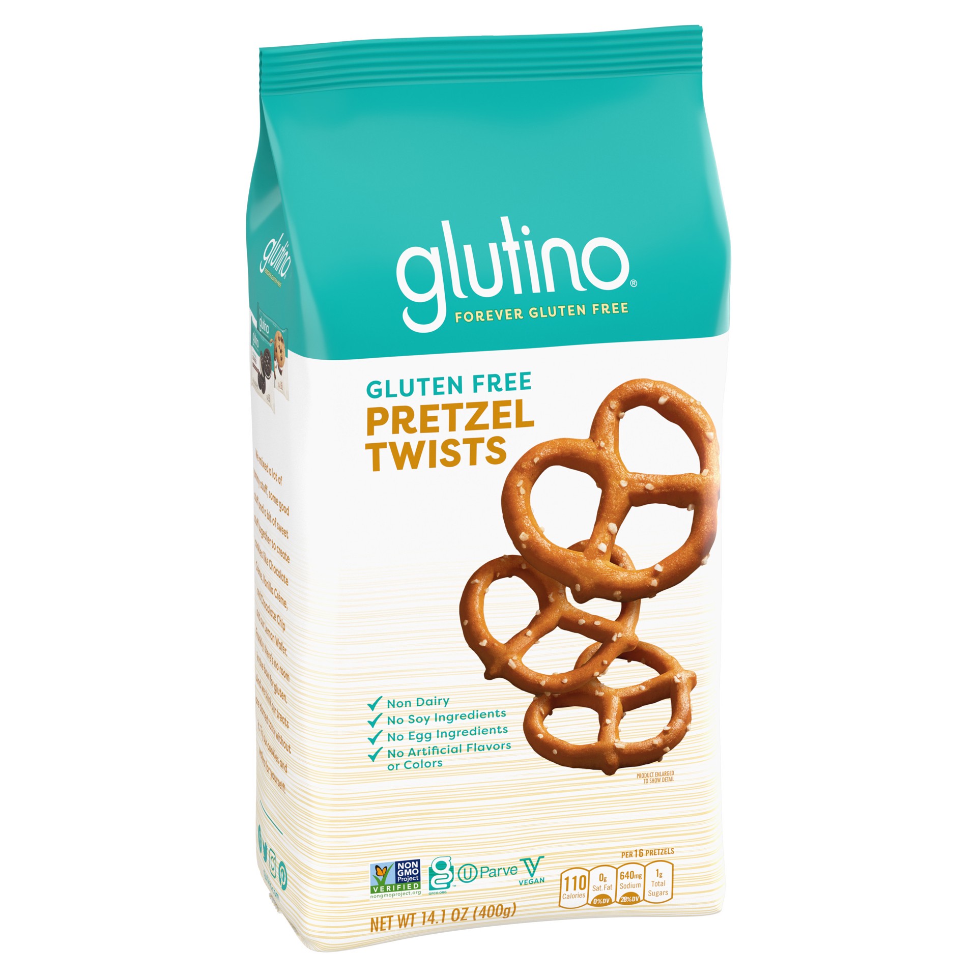 slide 2 of 5, Glutino Gluten Free Pretzel Twists 14.1 oz, 14.1 oz