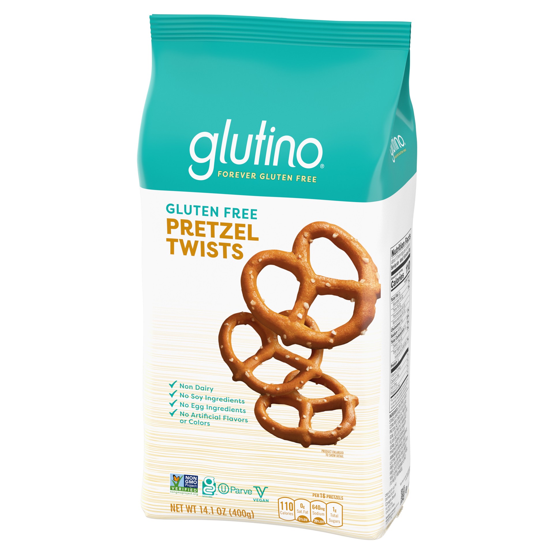 slide 4 of 5, Glutino Gluten Free Pretzel Twists 14.1 oz, 14.1 oz