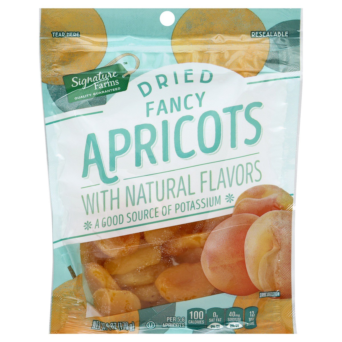 slide 1 of 2, Signature Farms Apricots Fancy Dried, 6 oz