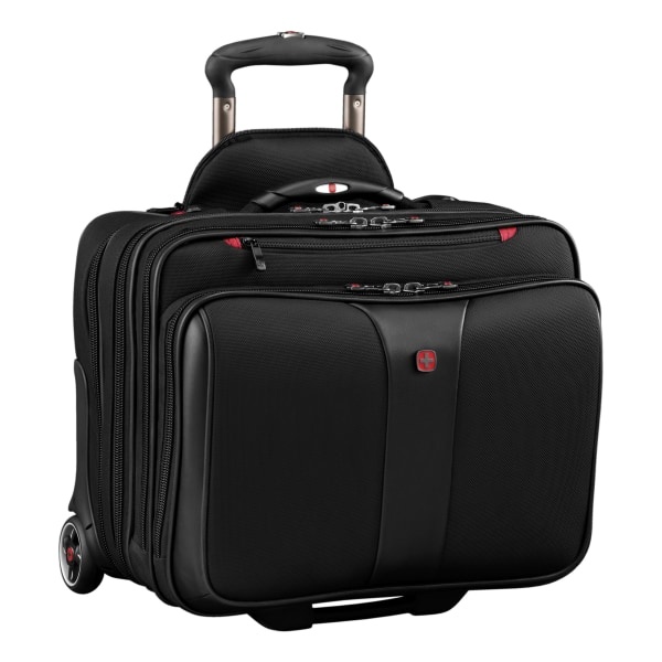 slide 1 of 1, Wenger Patriot Ii Polyester Rolling Business Luggage Set, Black, 2 pc