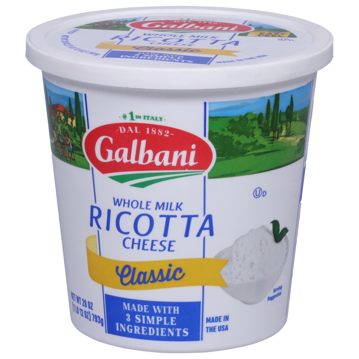 slide 6 of 12, Galbani Classic Ricotta Cheese 28 oz, 28 oz