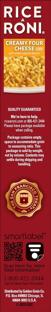 slide 8 of 9, Rice-A-Roni Rice Mix, Four Cheese, 6.4 oz