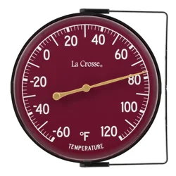 5" Analog Thermometers with Adjustable Mounting Bracket