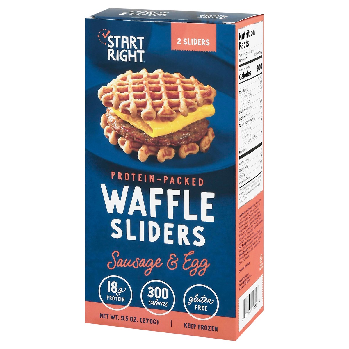 slide 12 of 15, Start Right Sausage & Egg Waffle Sliders 2 ea, 2 ct