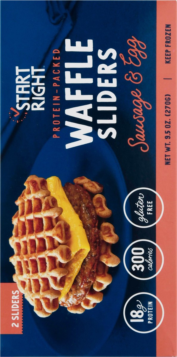 slide 7 of 15, Start Right Sausage & Egg Waffle Sliders 2 ea, 2 ct