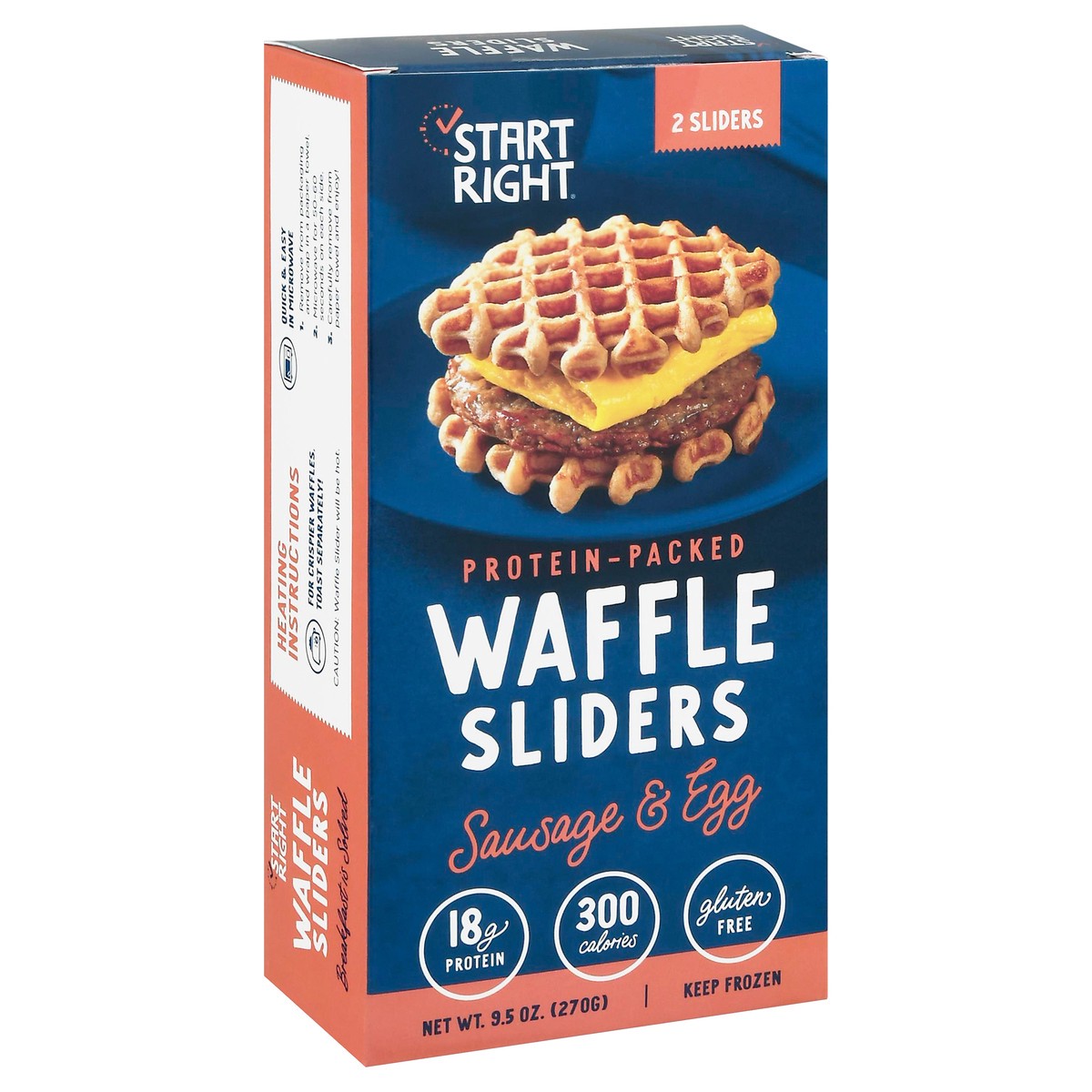 slide 3 of 15, Start Right Sausage & Egg Waffle Sliders 2 ea, 2 ct