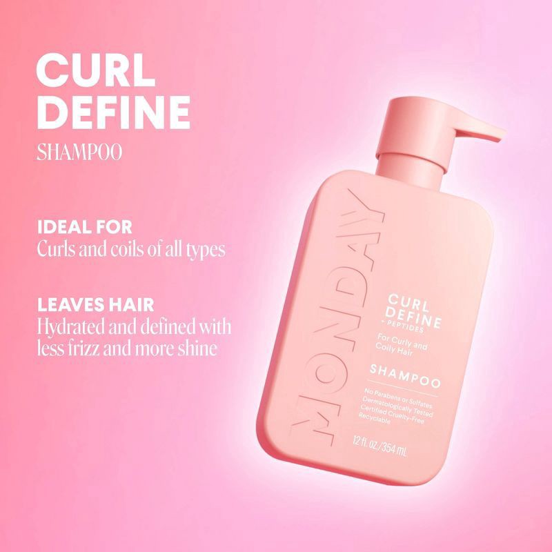 slide 3 of 5, MONDAY Curl Shampoo - 12 fl oz, 12 fl oz