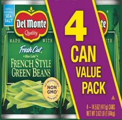 Del Monte Fresh Cut 4 Can Value Pack French Style Green Beans - 4 ct; 14.5 oz