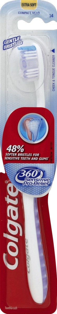 slide 4 of 6, Colgate 360 Sensitive Pro-Relief Extra Soft Toothbrush, 2.7 oz