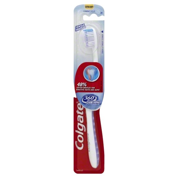 slide 1 of 1, Colgate 360 Sensitive Pro-Relief Extra Soft Toothbrush, 2.7 oz