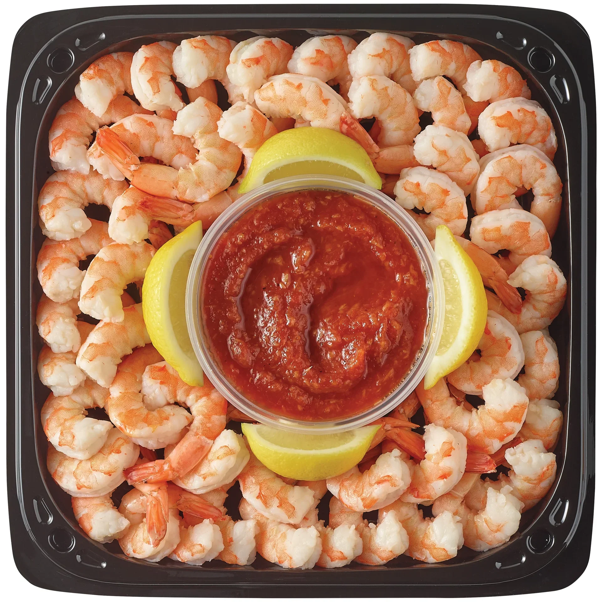 slide 1 of 1, H-E-B Fish Market Party Tray - Shrimp Cocktail, 24 oz