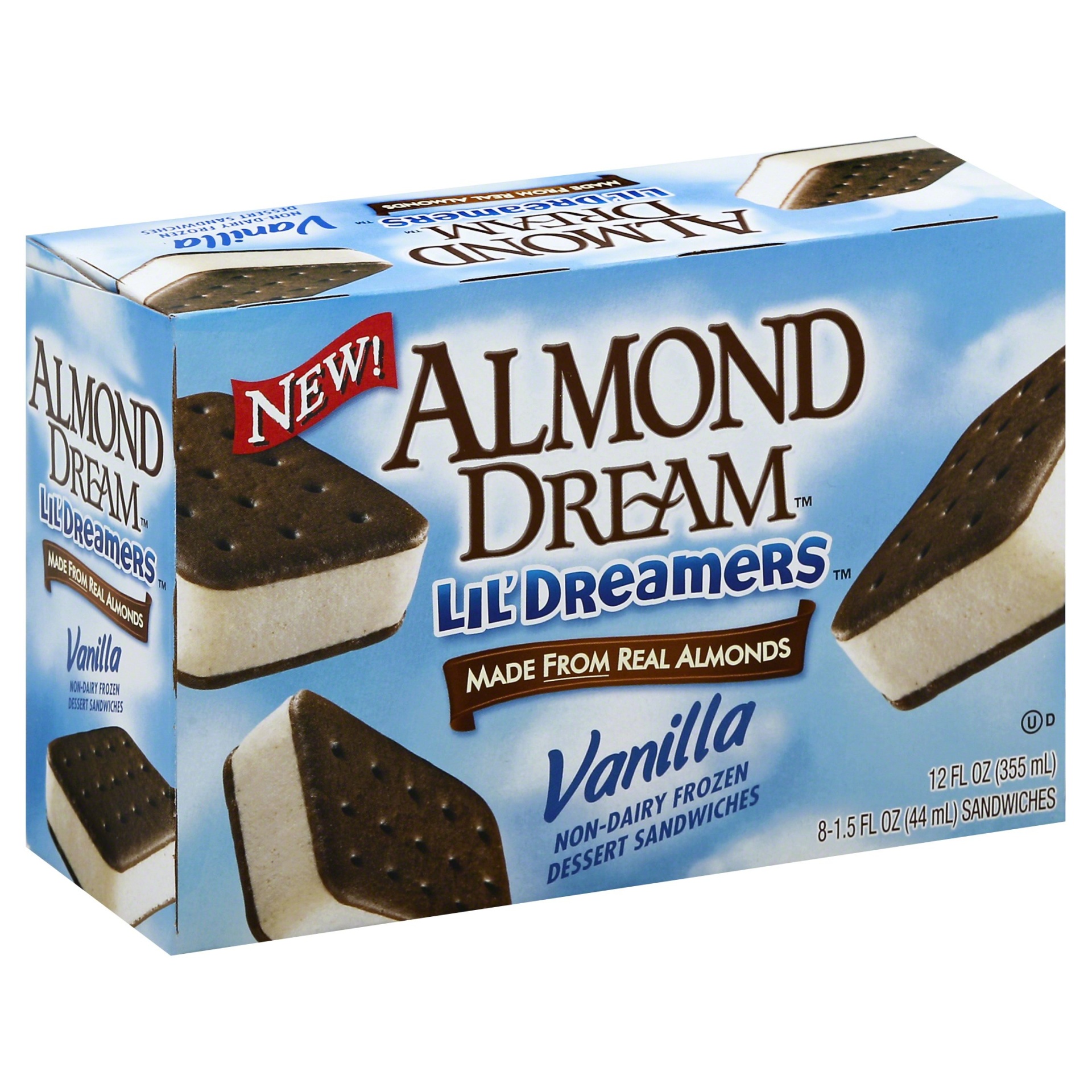 slide 1 of 1, Almond Dream Lil Dreamers Vanilla, 8 ct