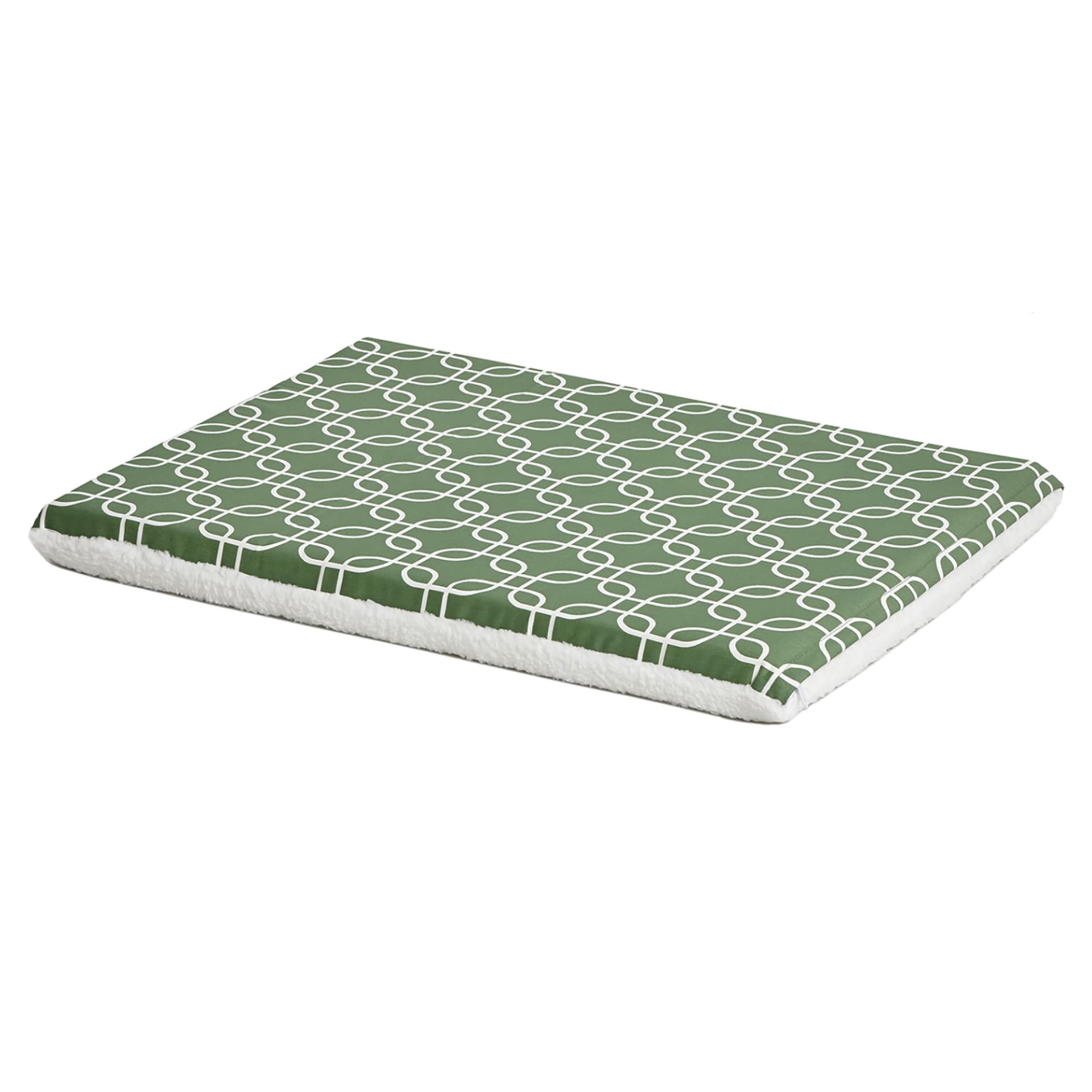 slide 1 of 1, Midwest QuietTime Defender Series Reversible Crate Green Mat for Dogs, MED