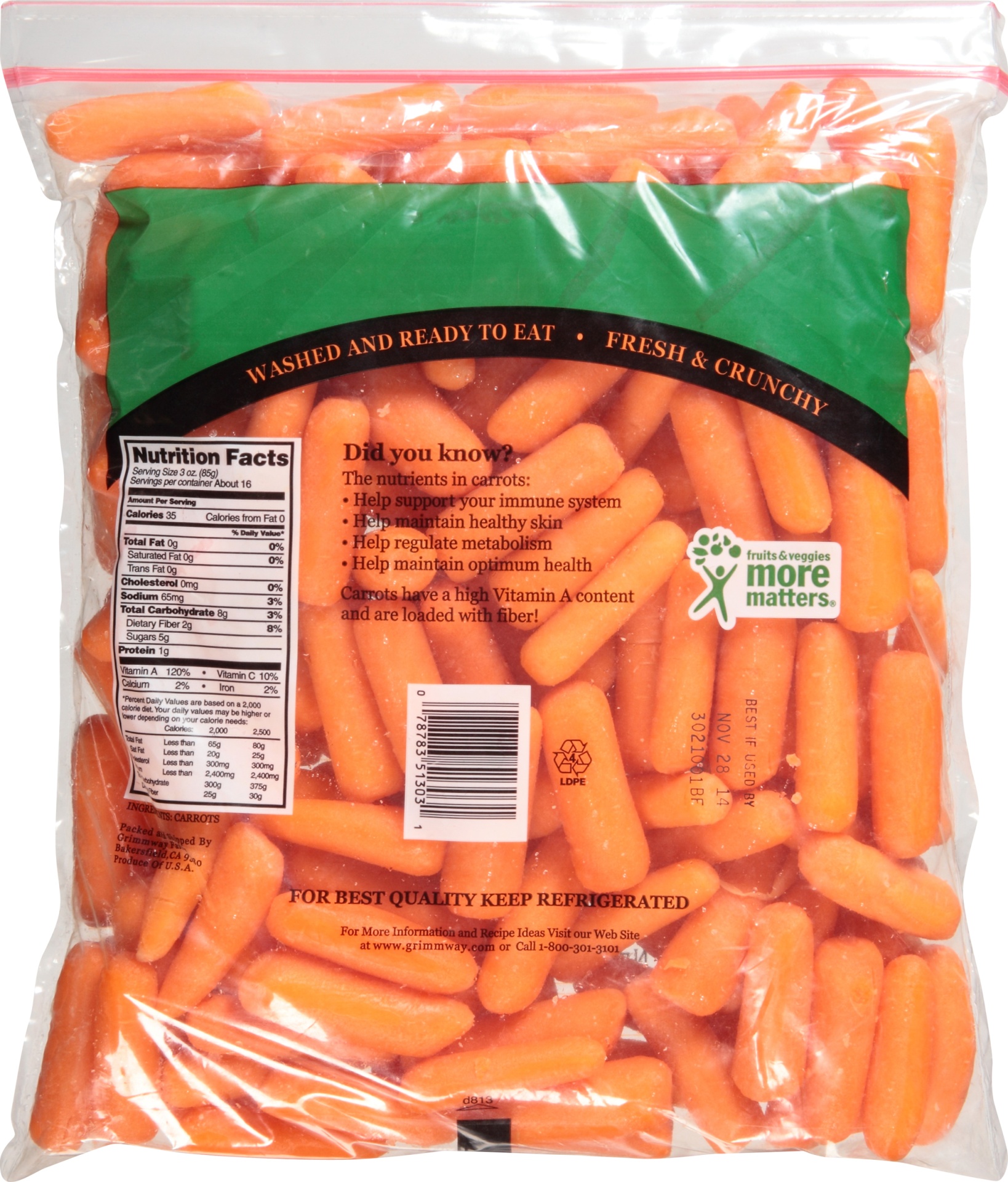 Grimmway Baby Carrots 907 g main image 0