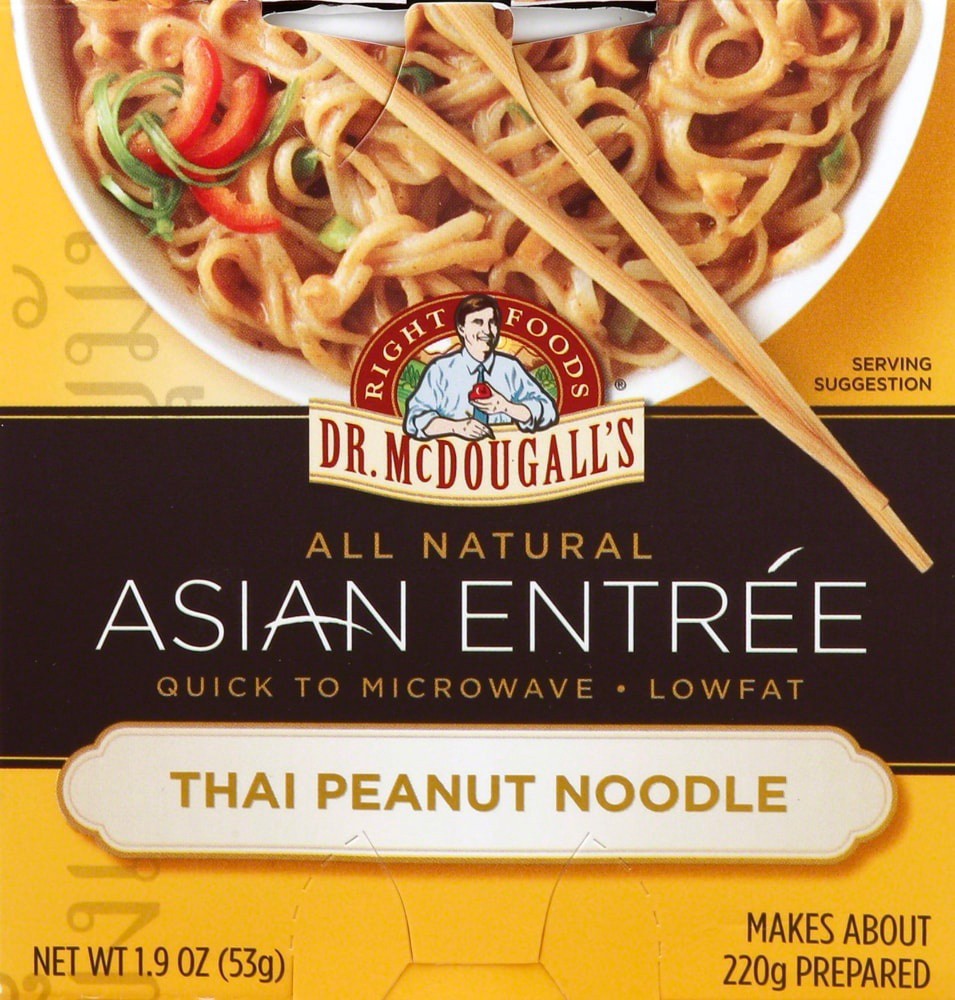 slide 2 of 3, Dr. McDougall's Organic Asian Noodles Thai Peanut, 1.9 oz