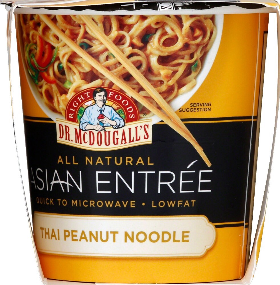 slide 3 of 3, Dr. McDougall's Organic Asian Noodles Thai Peanut, 1.9 oz