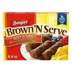 Banquet Brown 'N Serve Hot & Spicy Sausage Links 10 ea