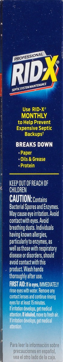 slide 9 of 12, RID-X Powder Professional Dual Action Septic System Maintenance 9.8 oz, 9.80 oz