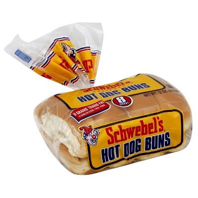 slide 1 of 1, Schwebel's Schwebels Hot Dog Buns, 8 ct