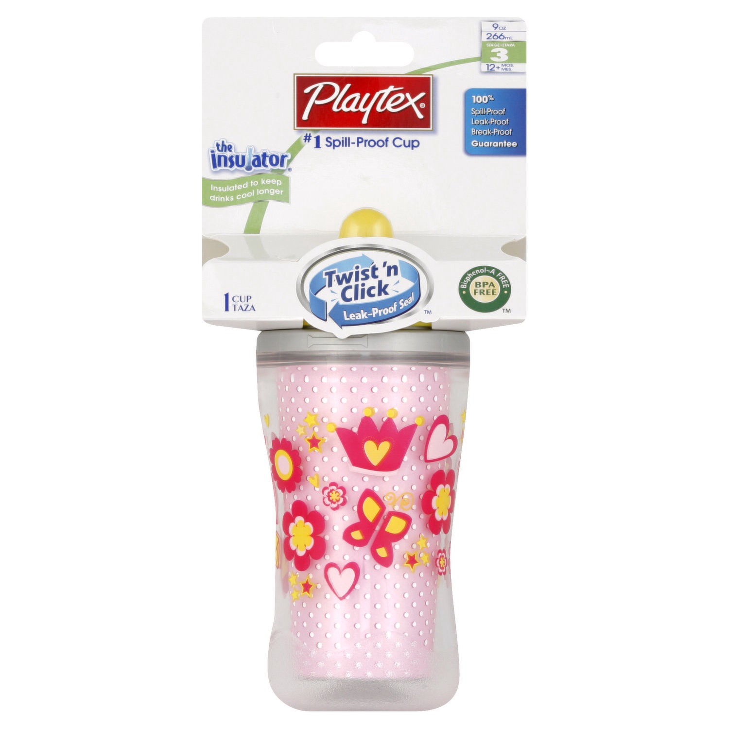 slide 1 of 6, Playtex Playtime Insulated Spout Cup, 1 ct