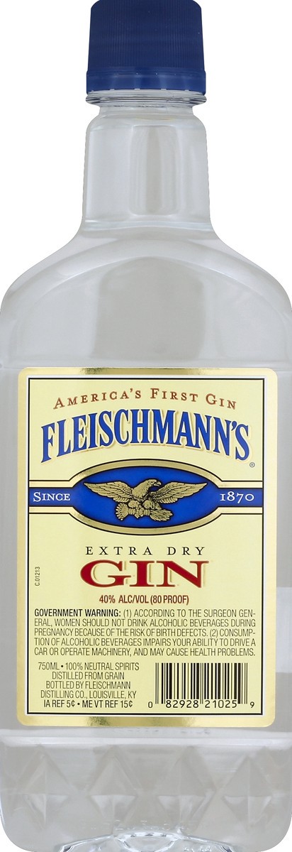 slide 2 of 2, Fleischmann's Gin 750 ml, 750 ml