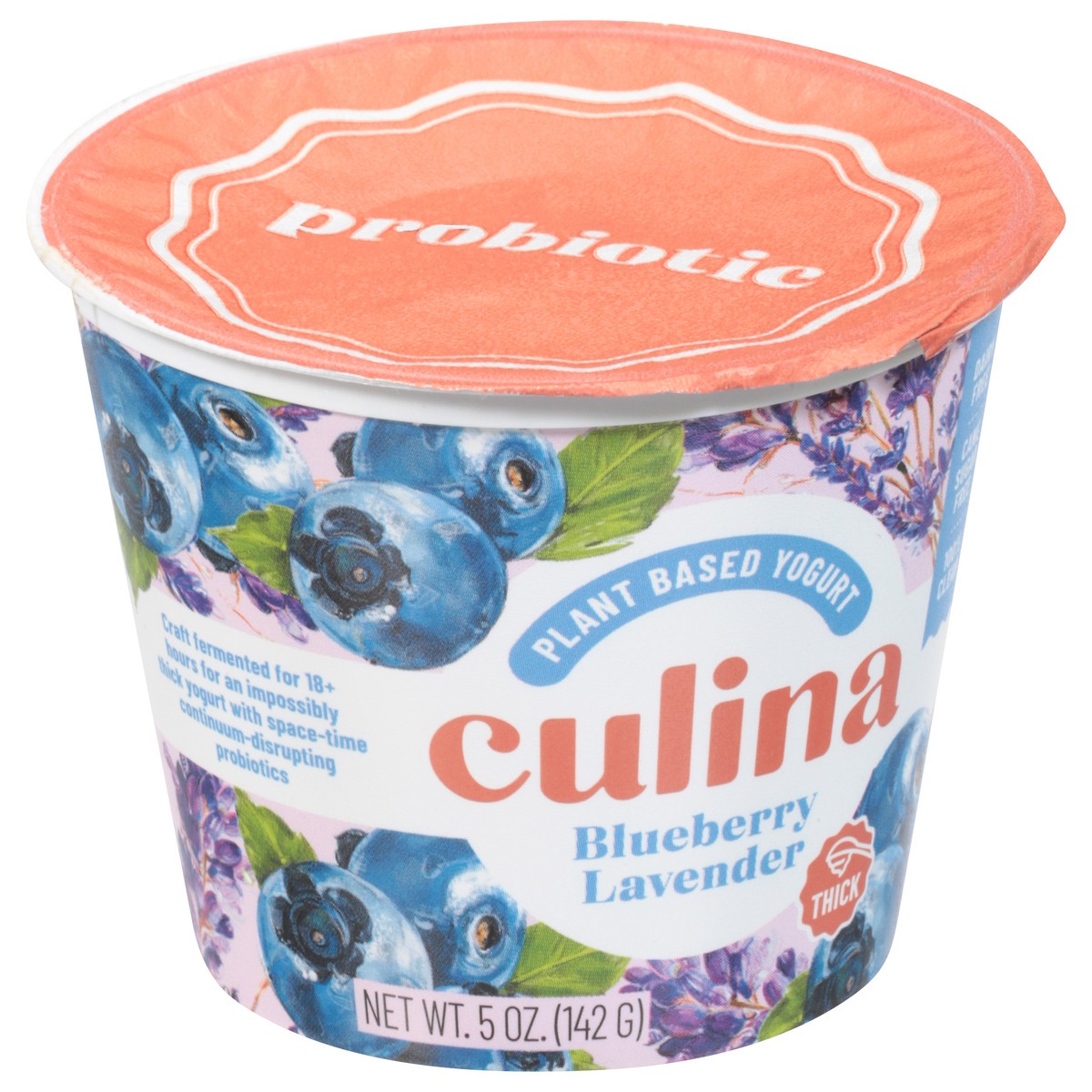 slide 2 of 11, Culina Thick Blueberry Lavender Plant Based Yogurt 5 oz, 5 oz