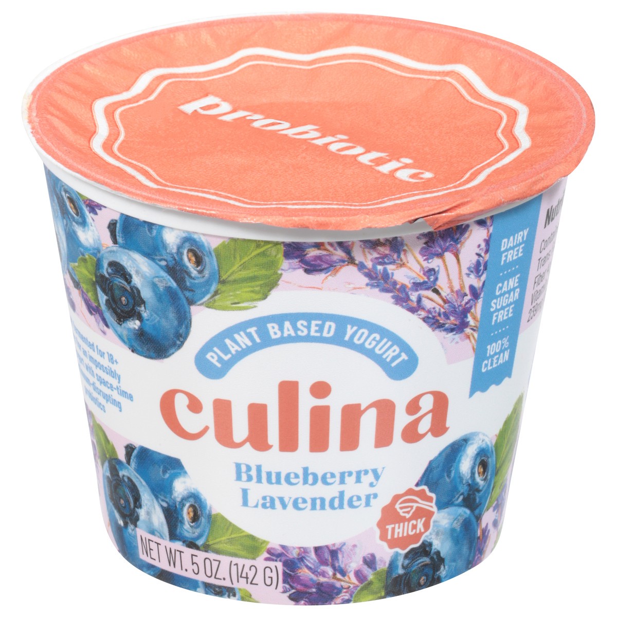 slide 1 of 11, Culina Thick Blueberry Lavender Plant Based Yogurt 5 oz, 5 oz
