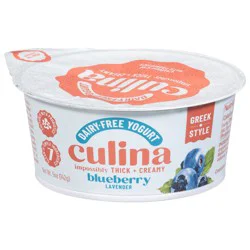 Culina Dairy-Free Greek Style Blueberry Lavender Yogurt 5 oz