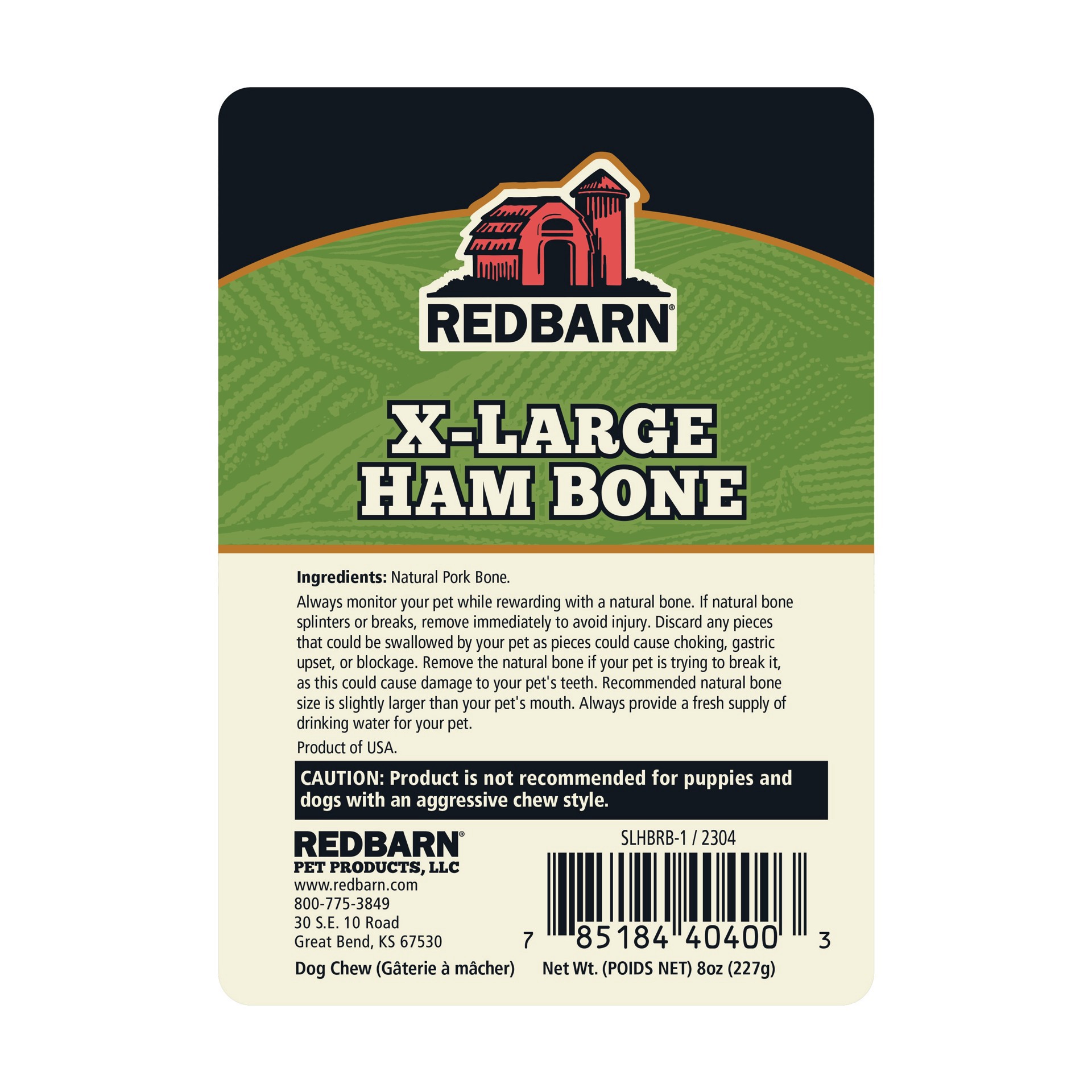 slide 2 of 5, Redbarn Ham Bone X-Large, 1 oz