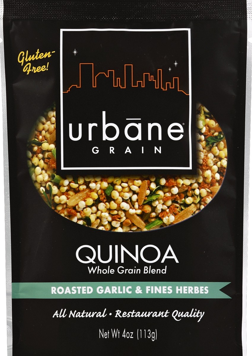 slide 2 of 2, Urbane Grain Roasted Garlic & Fine Herbs Quinoa, 4 oz