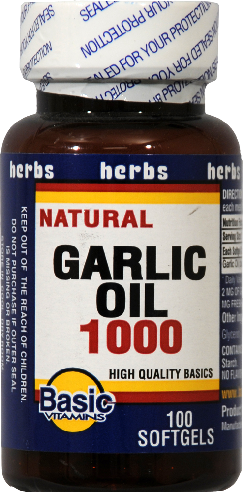 slide 1 of 1, Basic Garlic Oil, 1 ct