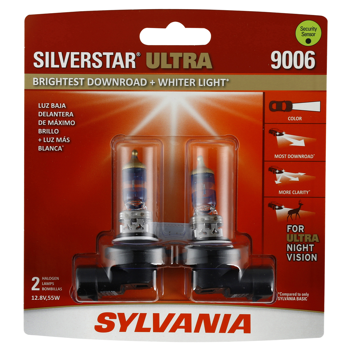 slide 1 of 1, Sylvania 9006 SilverStar Ultra Headlight, 2 ct