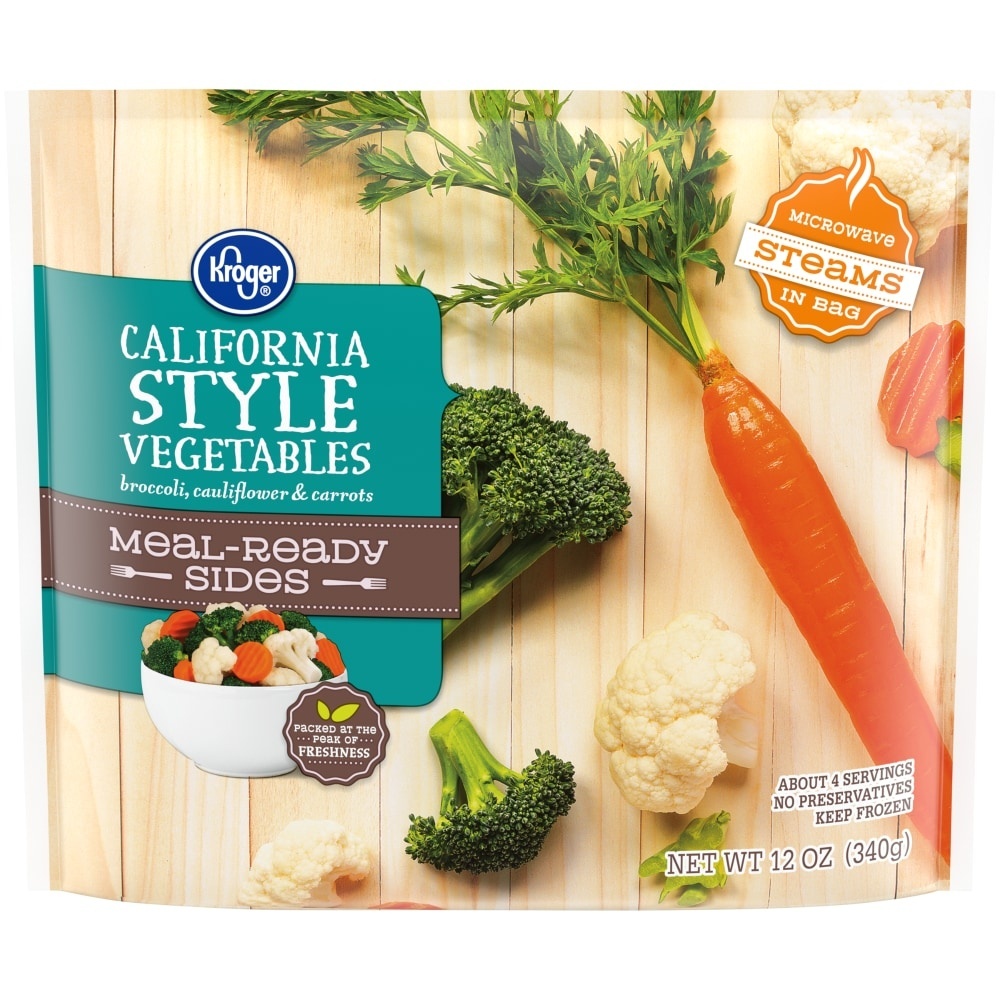 slide 1 of 1, Kroger Mealready Sides California Style Vegetables, 12 oz