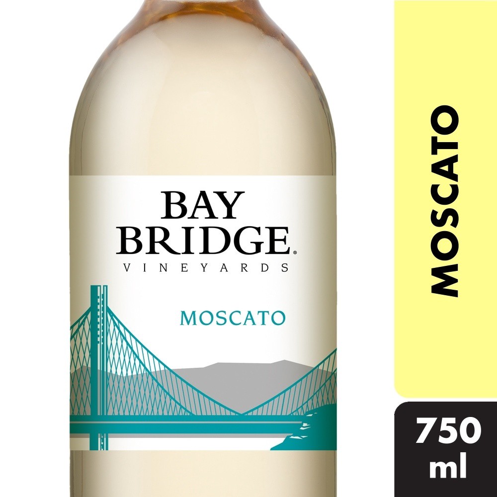 slide 2 of 3, Bay Bridge Moscato White Wine, 750 ml