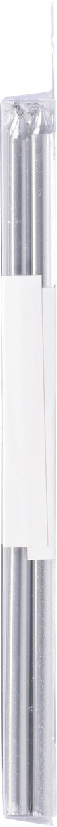 slide 4 of 11, Caspari Slim Silver Birthday Candles 16 ea, 1 ct
