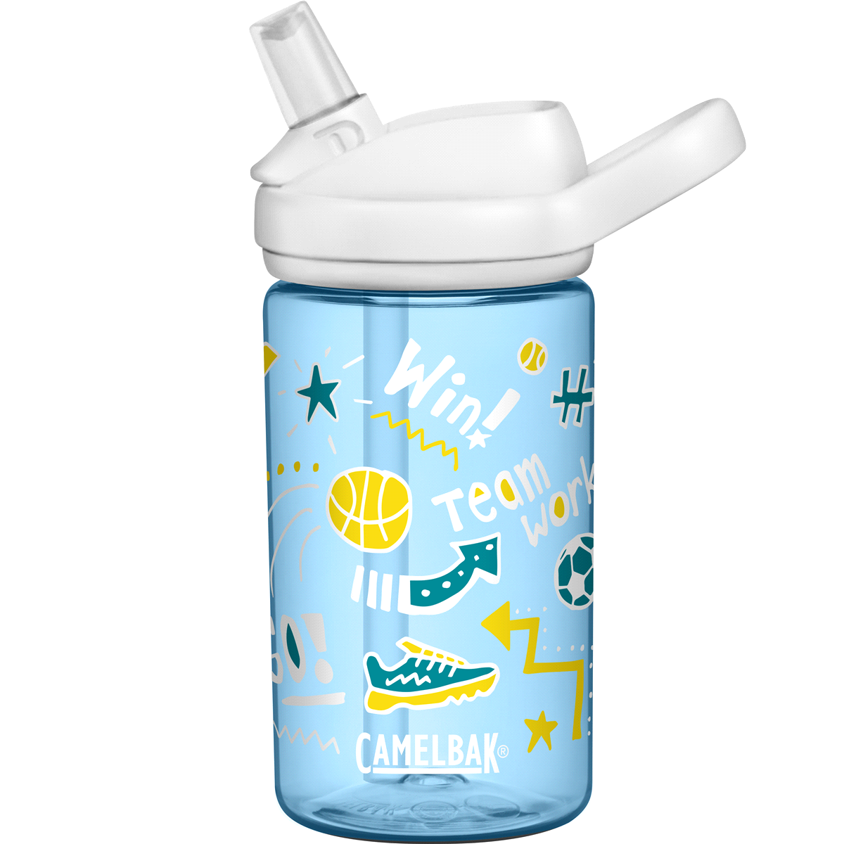 slide 1 of 1, CamelBak Eddy Doodle Sport Kids Bottle, 14 oz